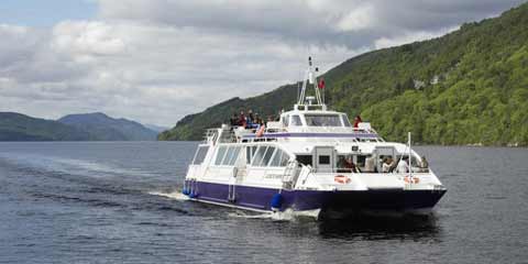 Passsengers enjoying a Loch Ness Cruise