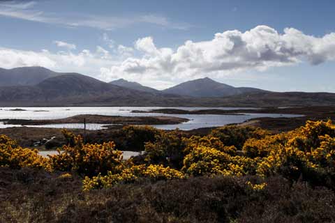 Lochs and mountains of the Loch Druidibeg Nature Reserve