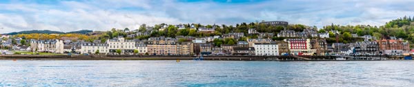 Panoramic view of Oban