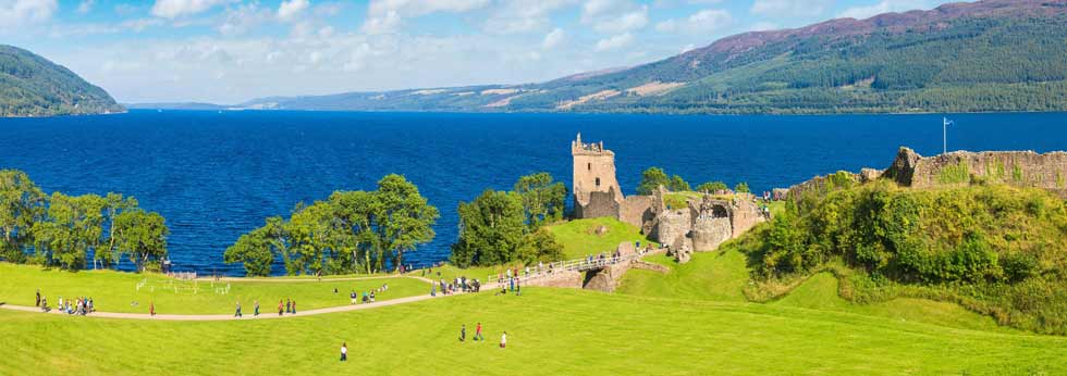Urquhart Castle overlooking Loch Ness