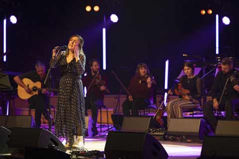 Karan Casey performing at the Celtic Connections Festival