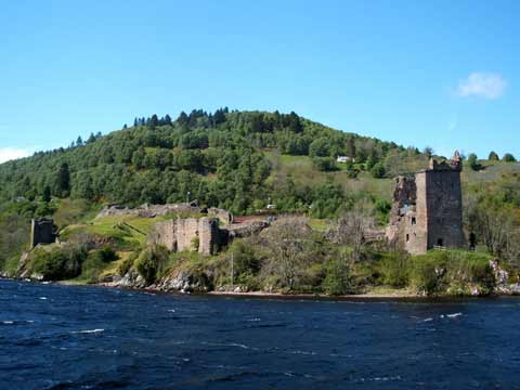 Urquhart Castle overlooking Loch Ness