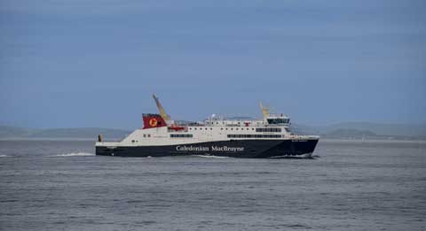 MV Glen Sannox sailing towards Arran