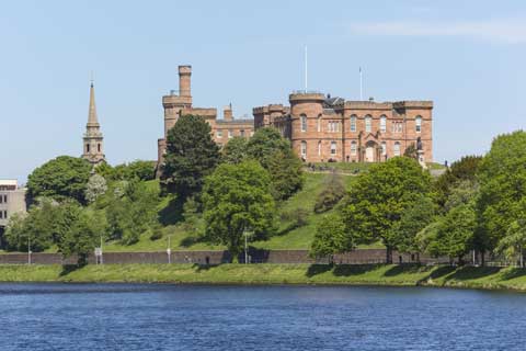 Inverness Castle overlooking the River Ness
