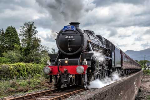 Jacobite Steam Train heading to Mallaig