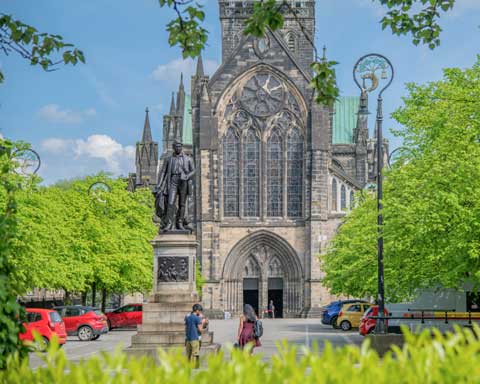 View towards Glasgow Cathedral