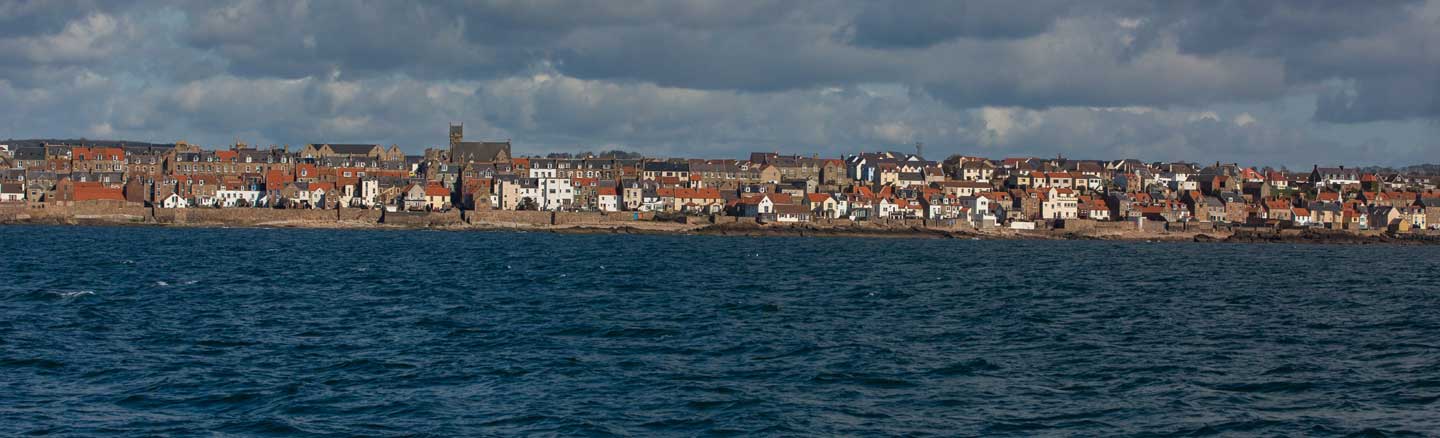 Anstruther seen from the Isle of May cruise boat