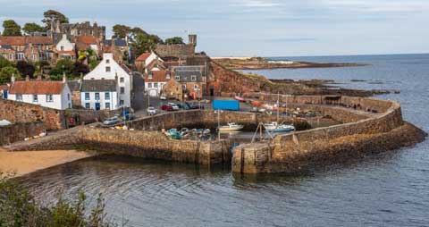 Crail Harbour in the East Neuk of Fife