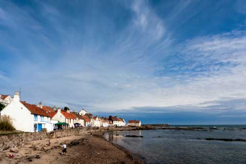 Whitewashed cottages at Pittenweem
