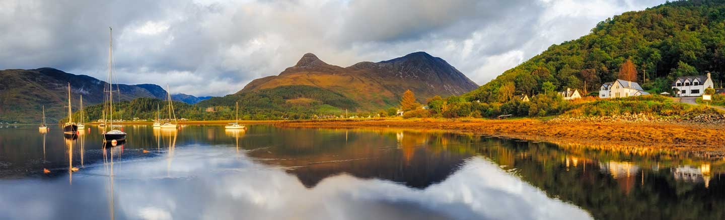 The mountains of Glen Coe and Loch Leven