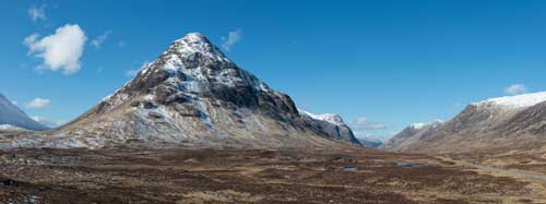 Panoramic view of Buachaille Etive Mòr
