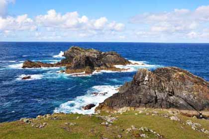 View of the Atlantic breakers from the Butt of Lewis