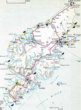 Map of Harris and Lewis