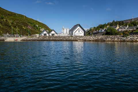 Whitewashed Isle of Harris Distillery at Tarbert