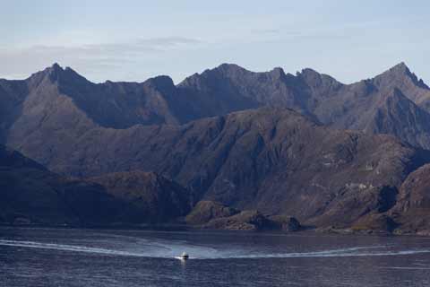 Sgurr Alasdair surrounded by the peaks of the Black Cuillin Hills