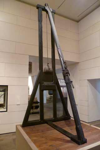 The Maiden on view at the National Museum of Scotland