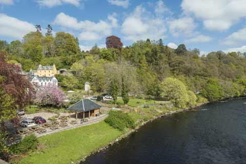 Dunkeld sits by the banks of the River Tay