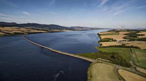 Cromarty Bridge spanning the Cromarty Firth