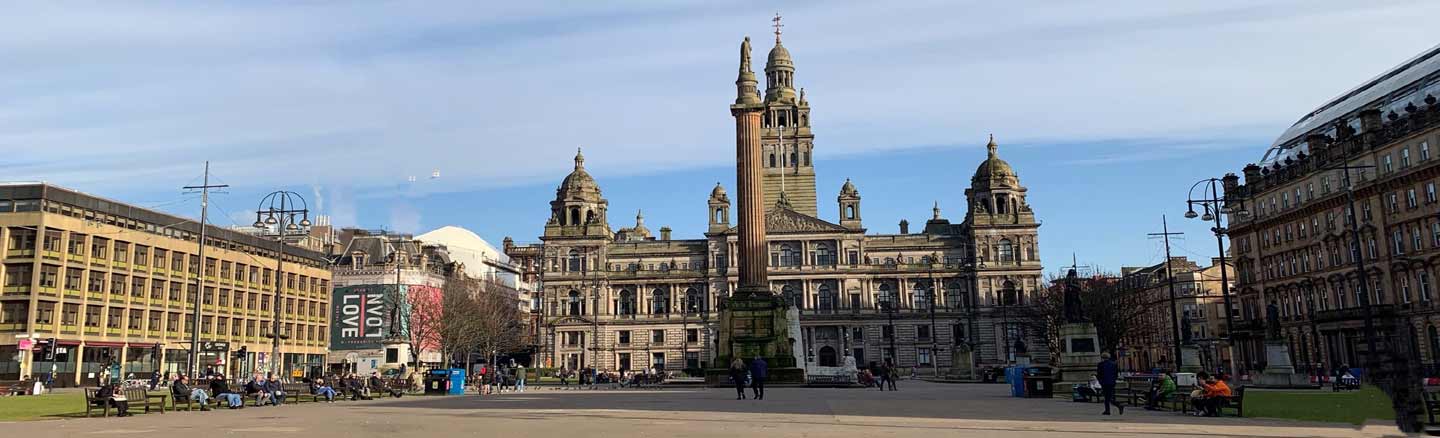 Panoramic view of George Square
