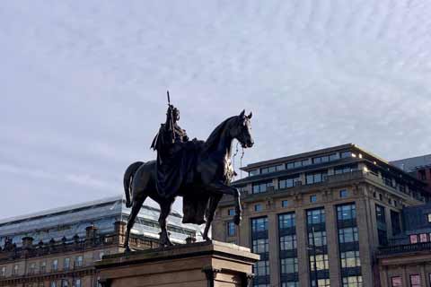 Statue of Queen Victoria on her horse