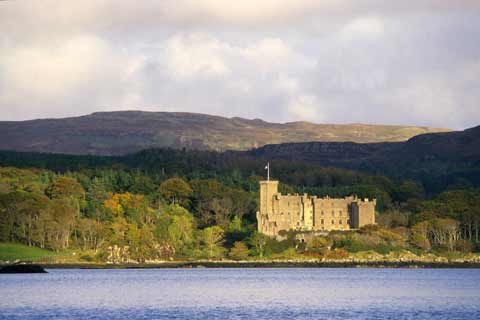 Dunvegan Castle overlooking Loch Dunvegan