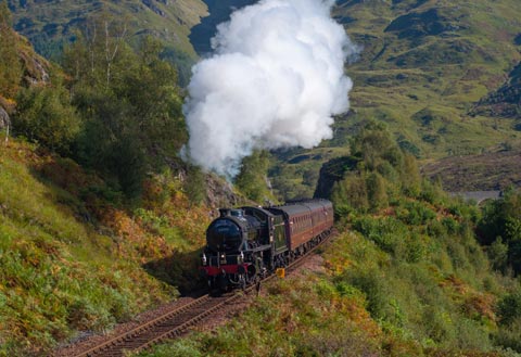 Jacobite Steam Train on the West Highland Line