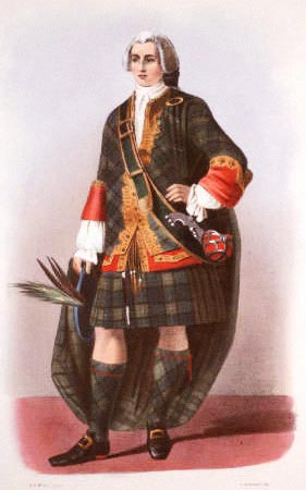 Drawing of the Clan Forbes Clan Chief