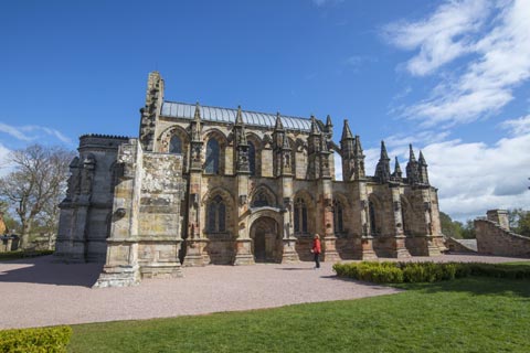 Exterior view of Rosslyn Chapel