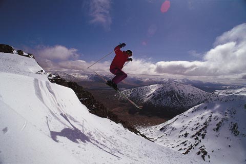 Skier at Glencoe