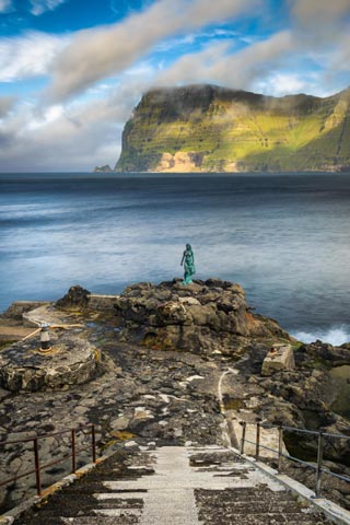 Selkie Statue in the Faroe Islands