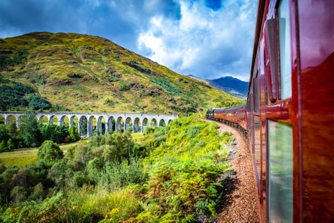 Crossing the Glenfinnan Viaduct