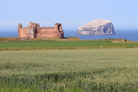 Tantallon Castle and The Bass Rock