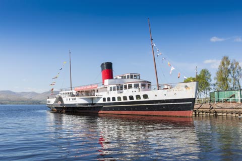 Maid of the Loch berthed at Balloch