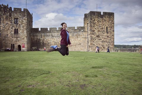 Broomstick Flying at Alnwick Castle
