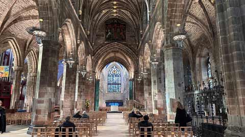 Interior view of St Giles Cathedral