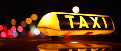 Illuminated taxi sign