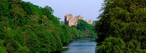 Doune Castle overlooking the River Teith