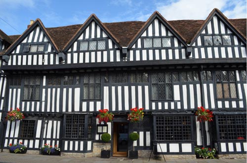 Timbered buildings in Stratford upon Avon