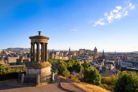 Edinburgh Castle seen from Calton Hill